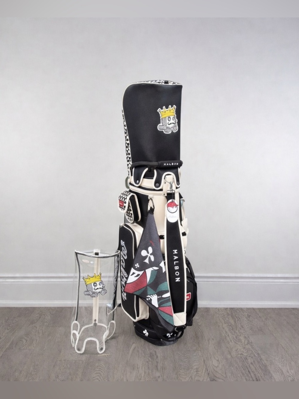 Malbon Golf Stand Bag – King of Clubs Design